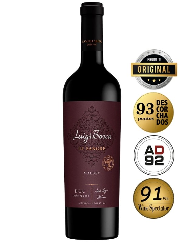 Vinho Tinto Luigi Bosca Malbec DOC De Sangre 750 mL 🍷