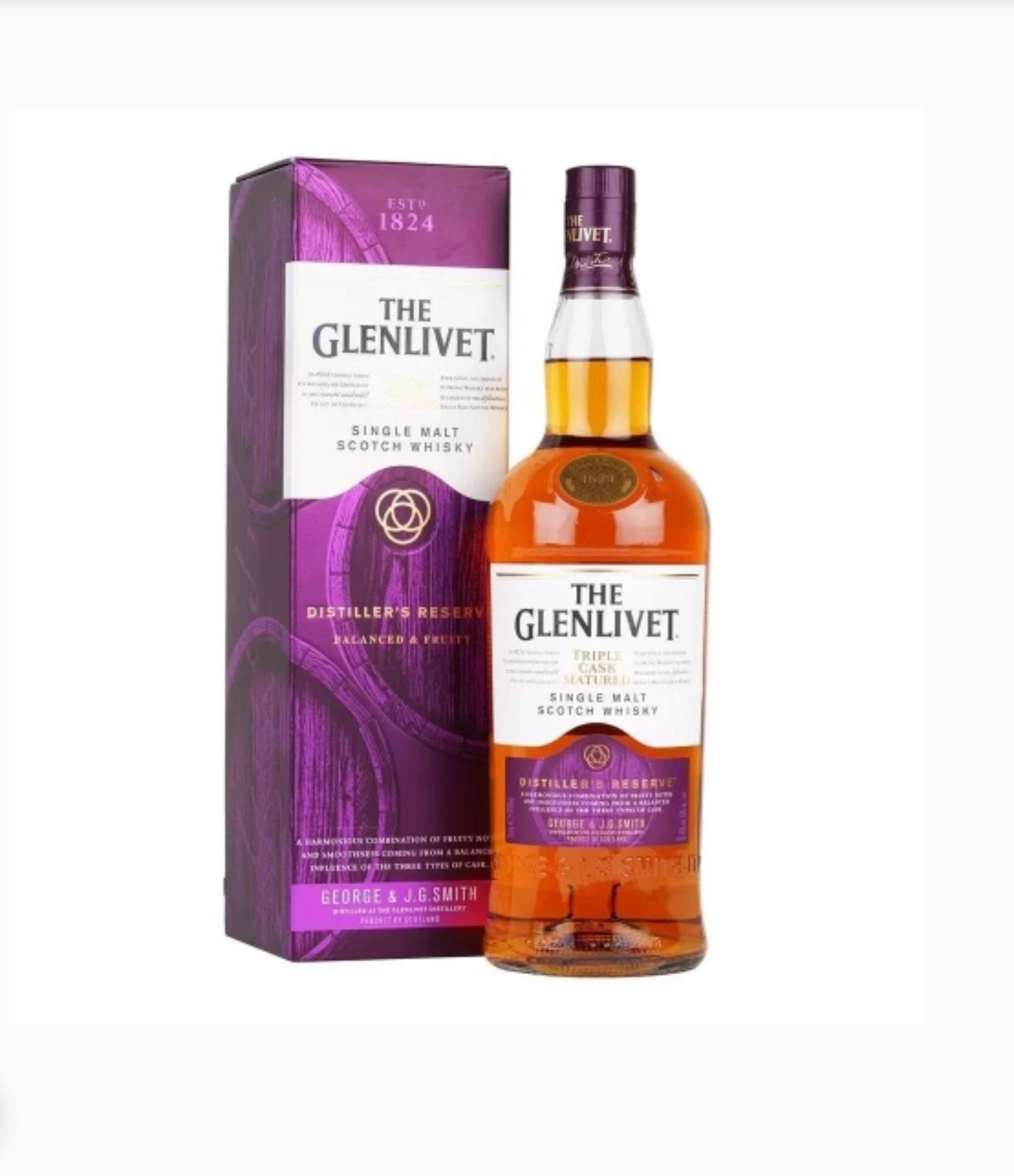 WHISKY THE GLENLIVET TRIPLE DISTILLER 1LT