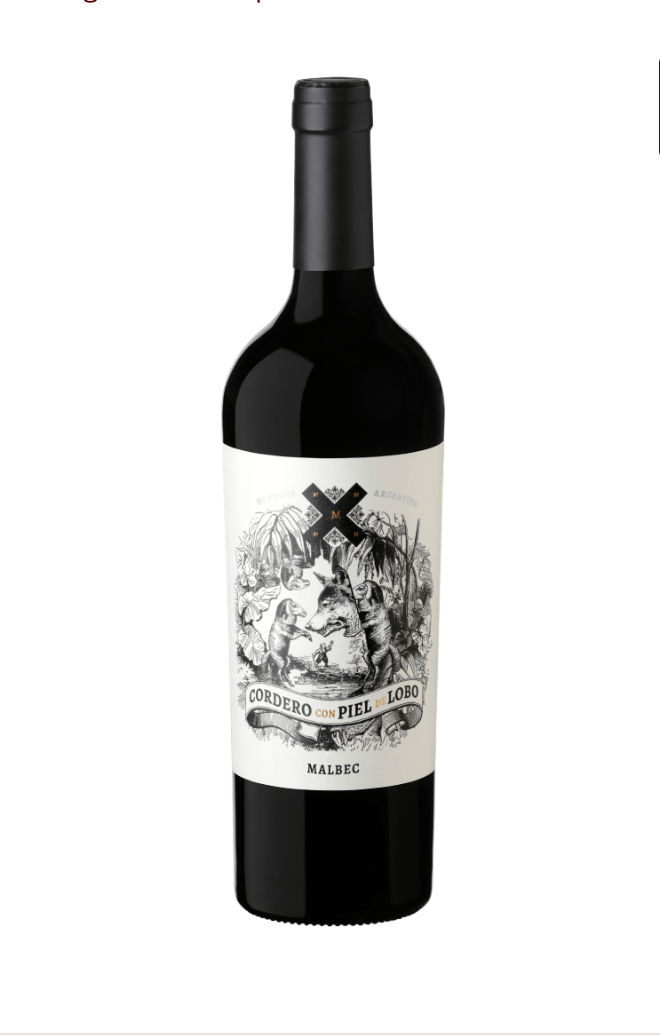 Vinho Tinto Mosquita Muerta Cordero con Piel de Lobo Malbec